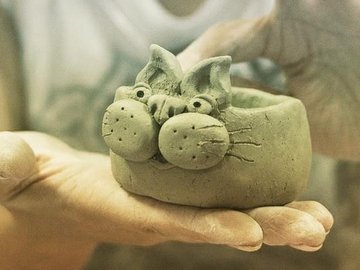 Мастер-класс по изготавливанию керамической пиалы "Котики"